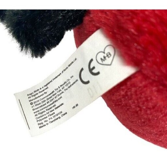 Angry Birds Red Plush Ball Commonwealth Stuffed Toy Round Soft Game Character - Picture 4 of 7